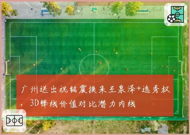 广州送出祝铭震换来王泉泽+选秀权,3D锋线价值对比潜力内线