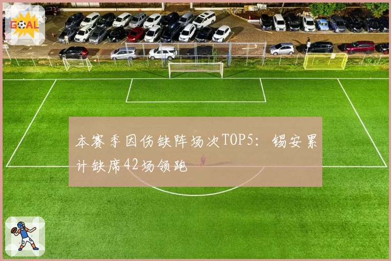 本赛季因伤缺阵场次TOP5：锡安累计缺席42场领跑